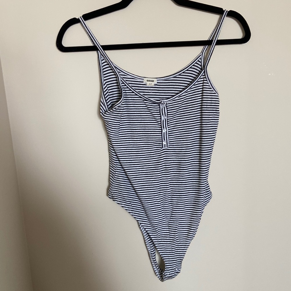 Striped bodysuit.